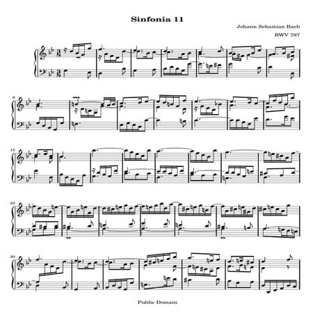 Sinfonia en sol menor | PDF