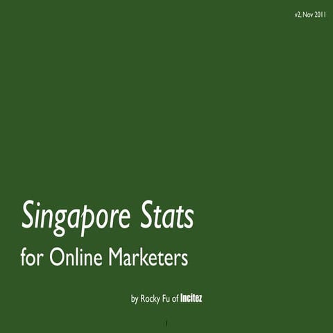 Singapore Statistics for Online Marketers