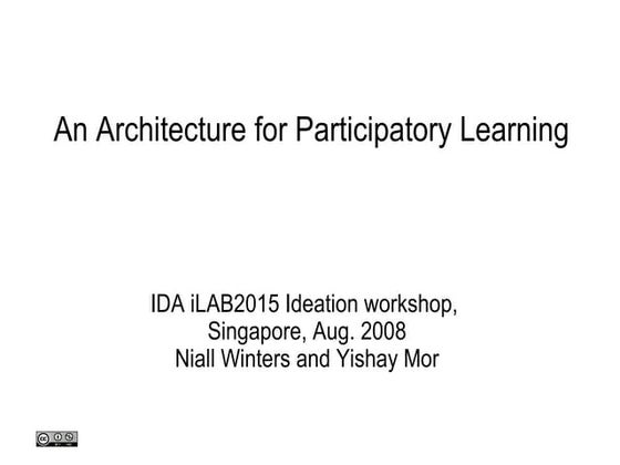 Architecture for Participatory Learning