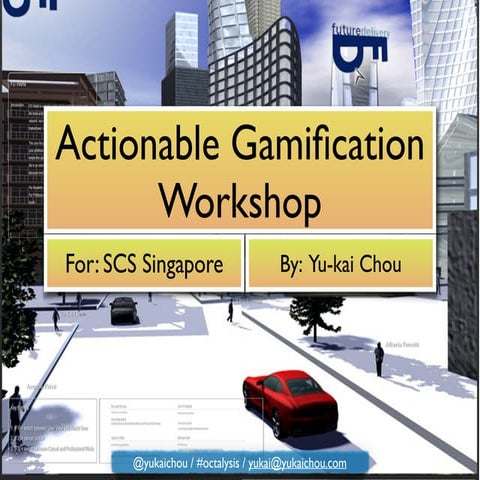 Gamified Finance and Wellness Workshop (Octalysis) in Singapore