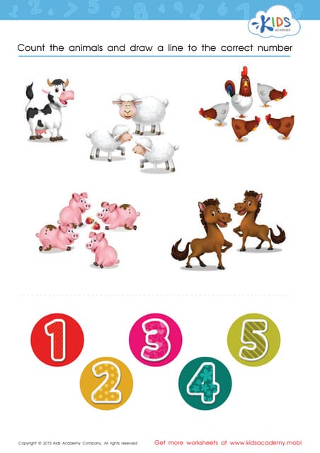 FREE Singapore math worksheets for Preschool and Kindergarten