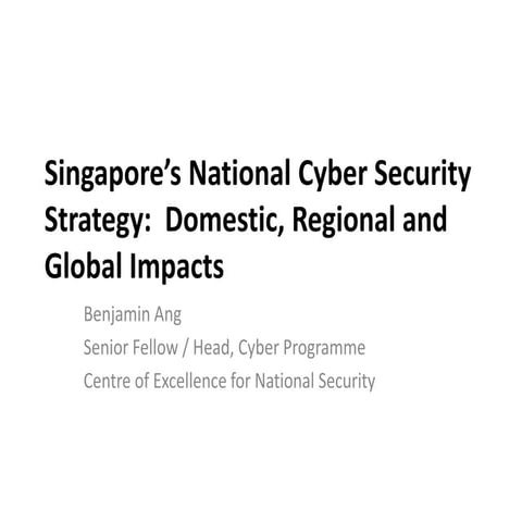 Singapore's National Cyber Security Strategy