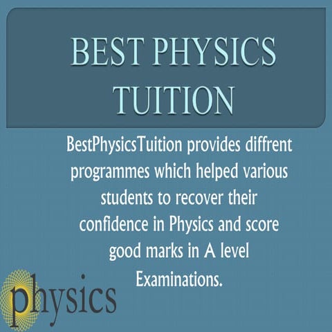 Singapore physics tuition