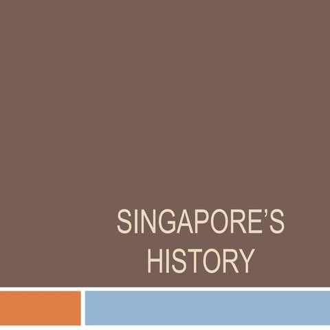 Singapore’s history