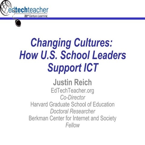 What the Best U.S. Principals do to Support Education Technology