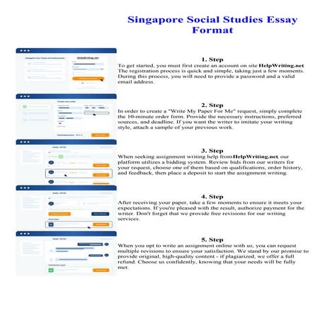 Singapore Social Studies Essay Format