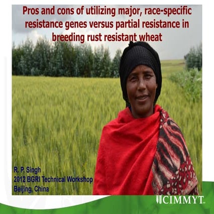 Pros and cons of utilizing major, race-specific resistance genes versus parti...