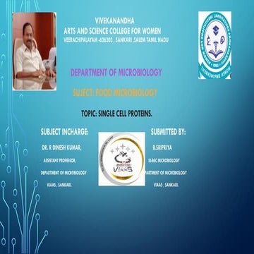 single cell proteins (SCP) ppt,slideshare.