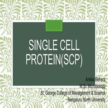 Single cell protein(scp)