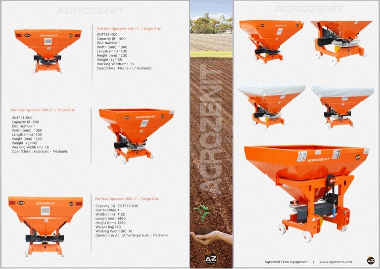Fertilizer Spreader Single Disc Mounted