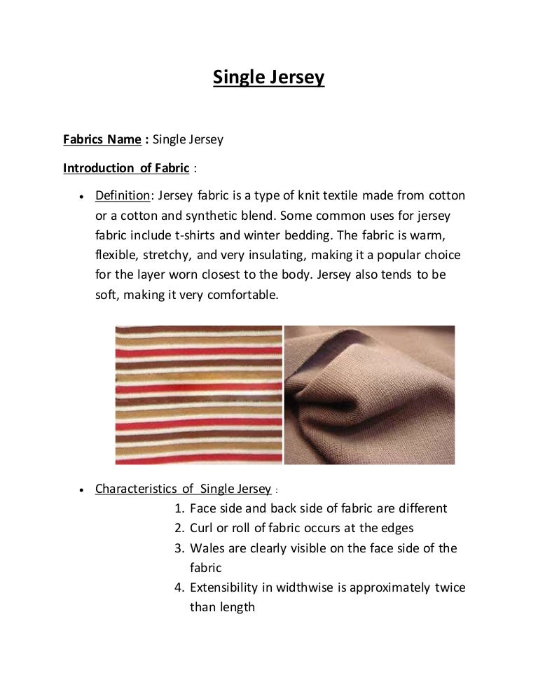 fabric single jersey