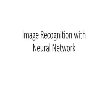 Image Recognition with Neural Network | PPT image.