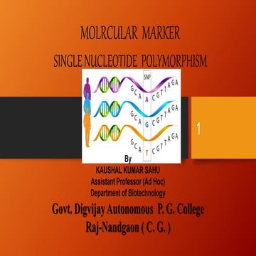 Single nucleotide polymorphism by kk sahu