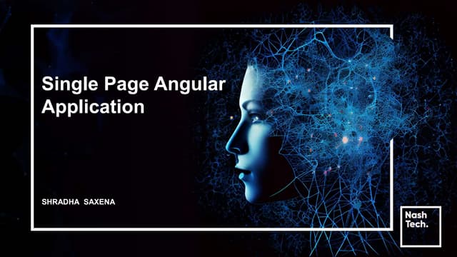 Single Page Angular Application Presentation