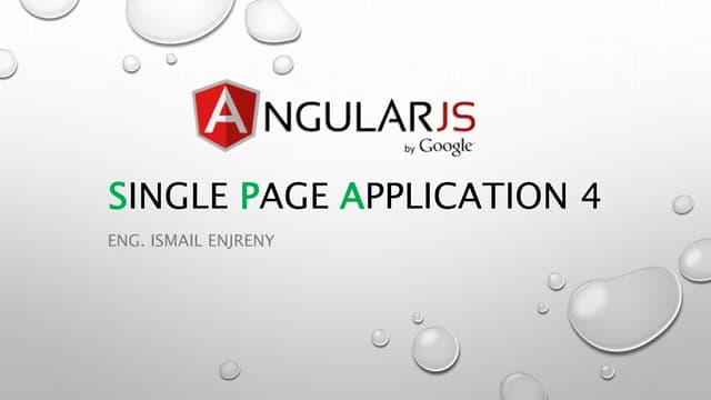 Single page application   04