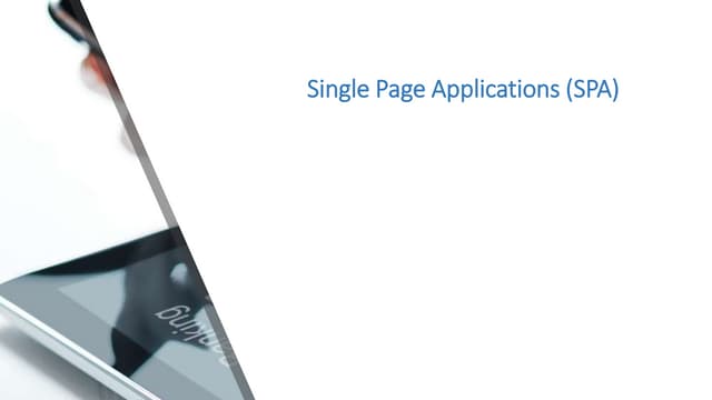 Single page applications