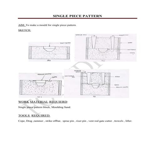 Single piece pattern | DOCX