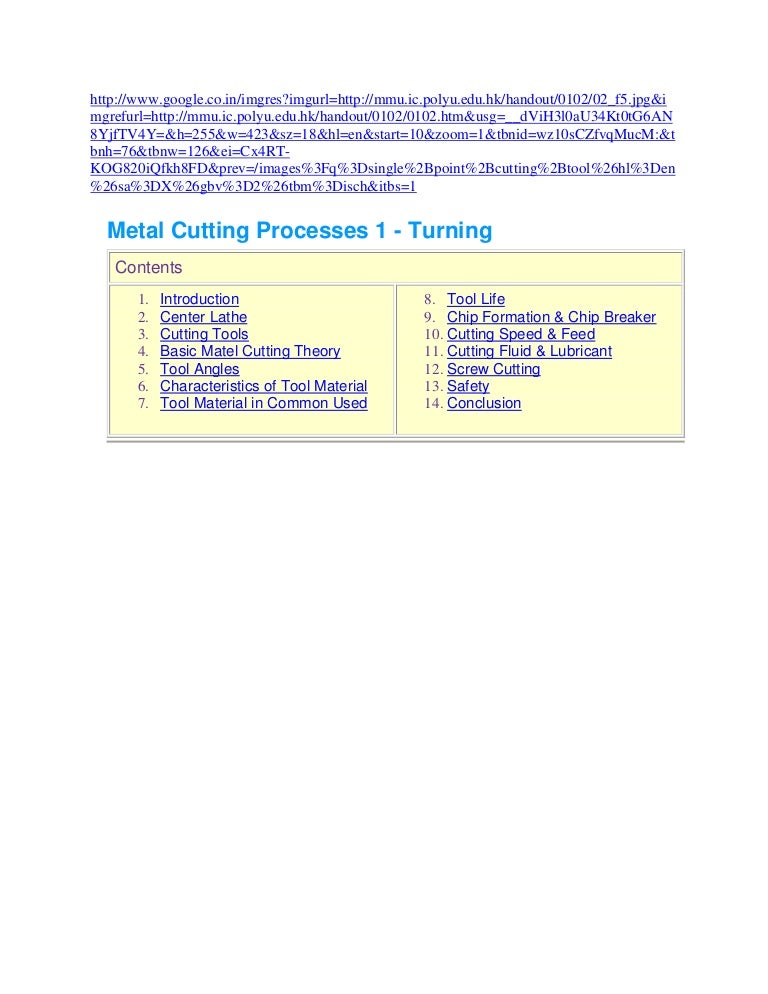 Single point cutting tool