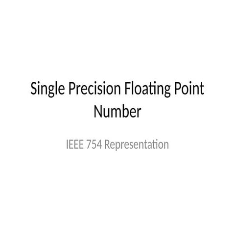 Understanding IEEE 754 Single Precision Floating Point Representation ...