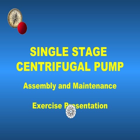 Single Stage Centrifugal Pump Assembly 