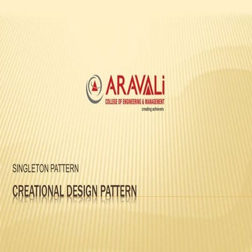 Singleton design pattern