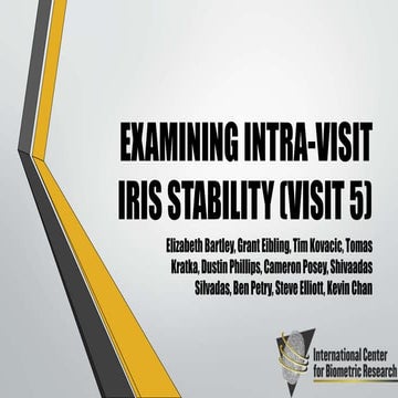 Examining Intra-Visit Iris Stability - Visit 5