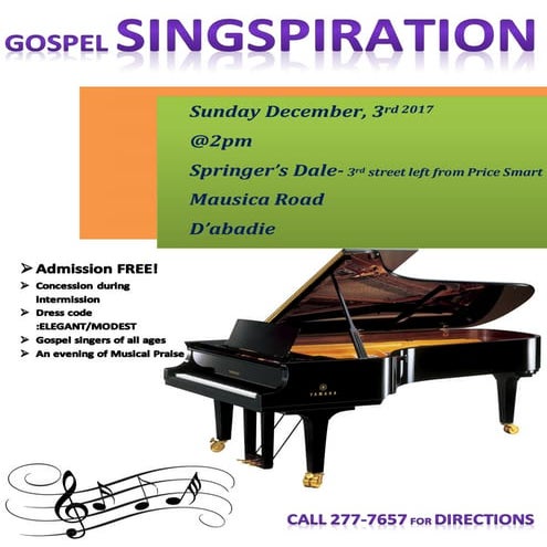 Singspiration flyer dec 3rd