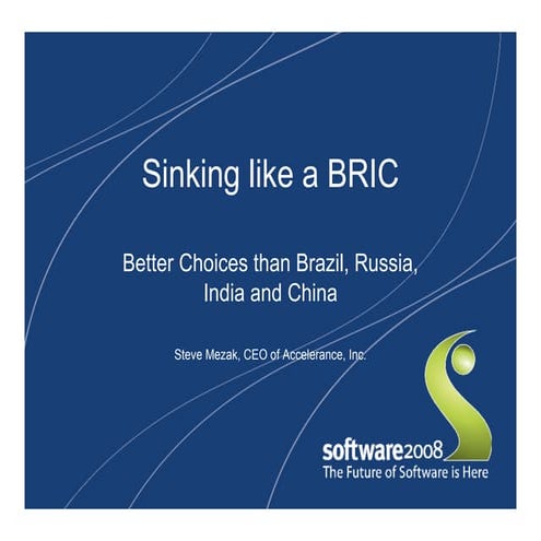 Sinking like a BRIC: Better Choices than Brazil, Russia,