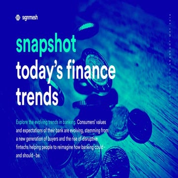 signmesh snapshot - today's finance trends