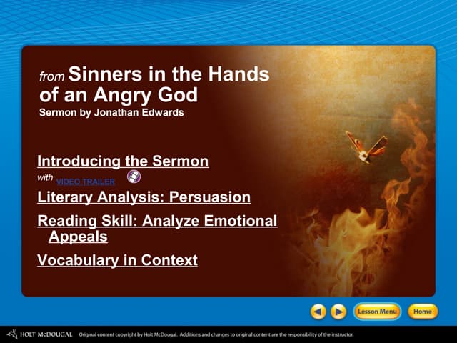 Sinners in the Hands of an Angry God