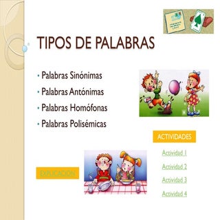 Sinónimos y antónimos