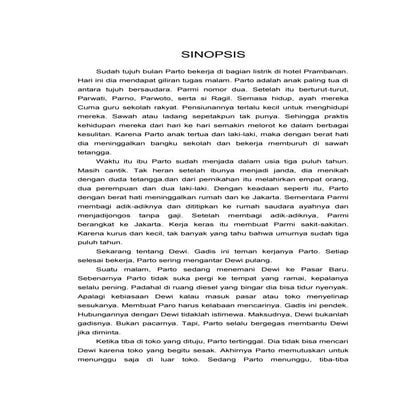 SINOPSIS NYANYIAN SUNYI BUAT ADIKKU SAYANG, PARMI