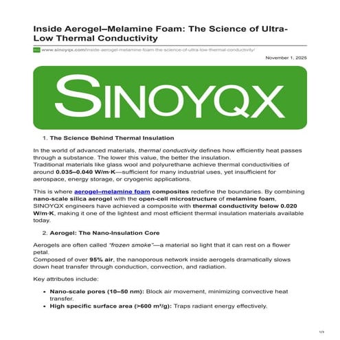 sinoyqx.com-Inside Aerogel–Melamine Foam_ The Science of Ultra-Low Thermal Co...