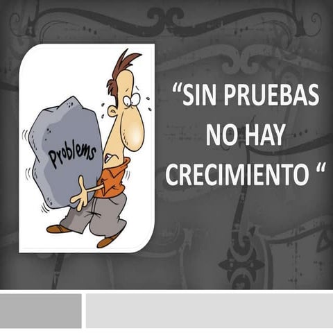 “Sin pruebas no hay crecimiento “
