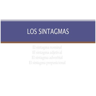 Sintagmas