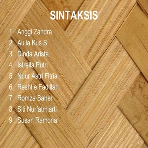 Sintaksis