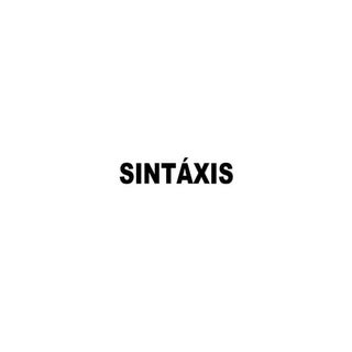 Sintaxis