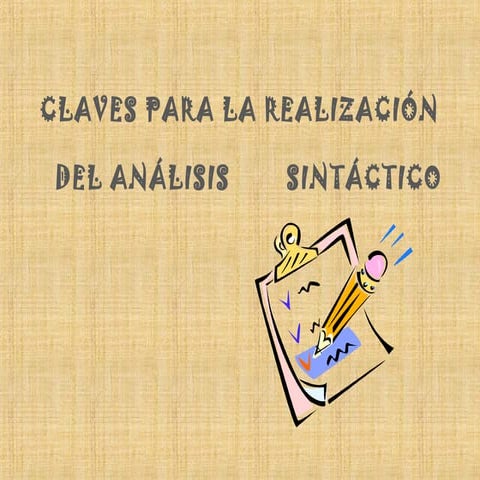 Sintaxis de la oración simple