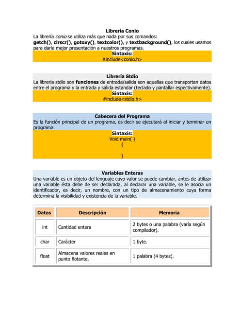 Palabras Reservadas en C++ | PDF