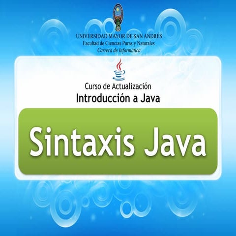 Sintaxis Java
