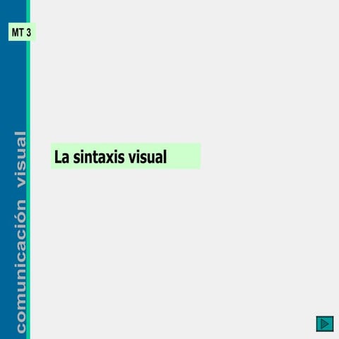 Sintaxis Nivel estructura