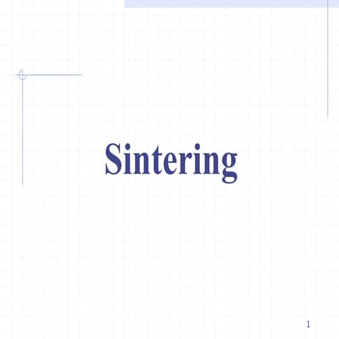 Sintering