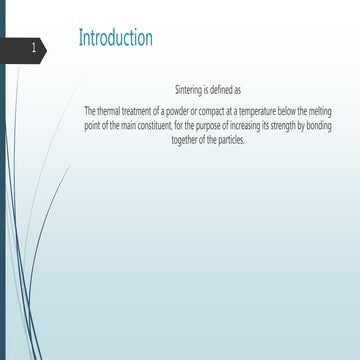 Sintering