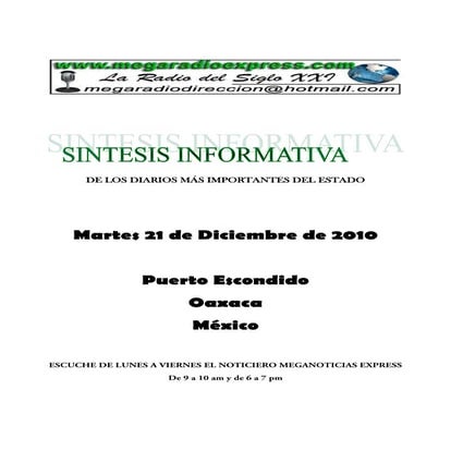 Sintesis 21 dic