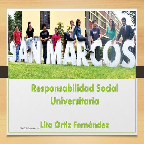 Responsabilidad Social Universitaria