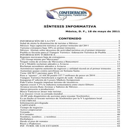 Sintesis informativa 18-5-2011-948