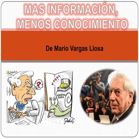 Mas informacion menos conocimiento | PPT