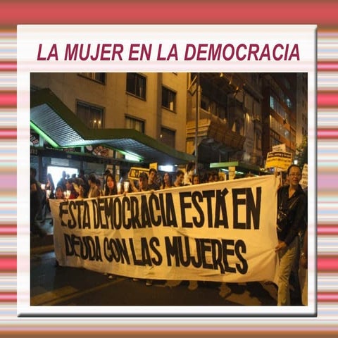 La mujer en la democracia