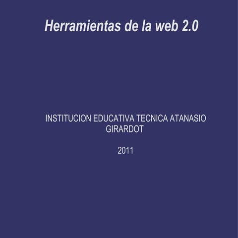 herramientas de la web 2.0