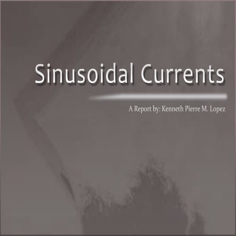 Sinusoidal currents